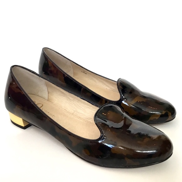Joan & David Shoes - Joan & David Mitzie camo Print loafers gold heel 8